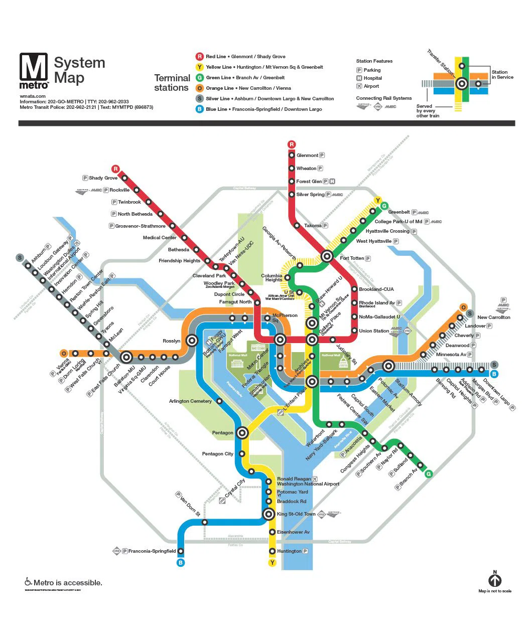 Washington Metrorail (WMATA), Washington