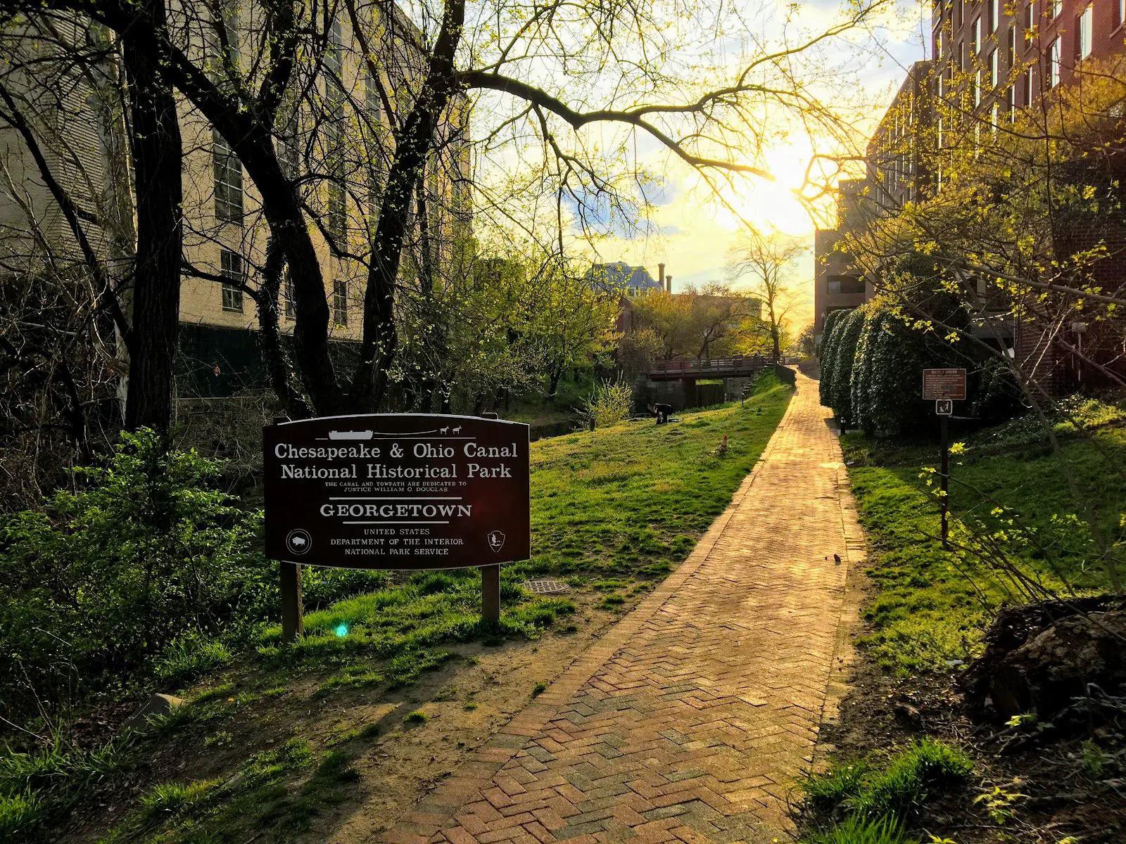 Georgetown and the C&O Canal towpath, Washington